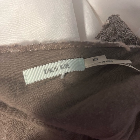 Brown Lace Cocktail Mini Dress - Picture 3 of 3